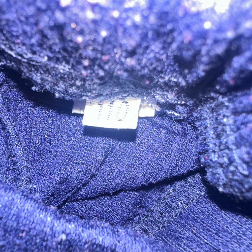 Deep Blue Ribbed Knit Pants - Picture 4 of 4